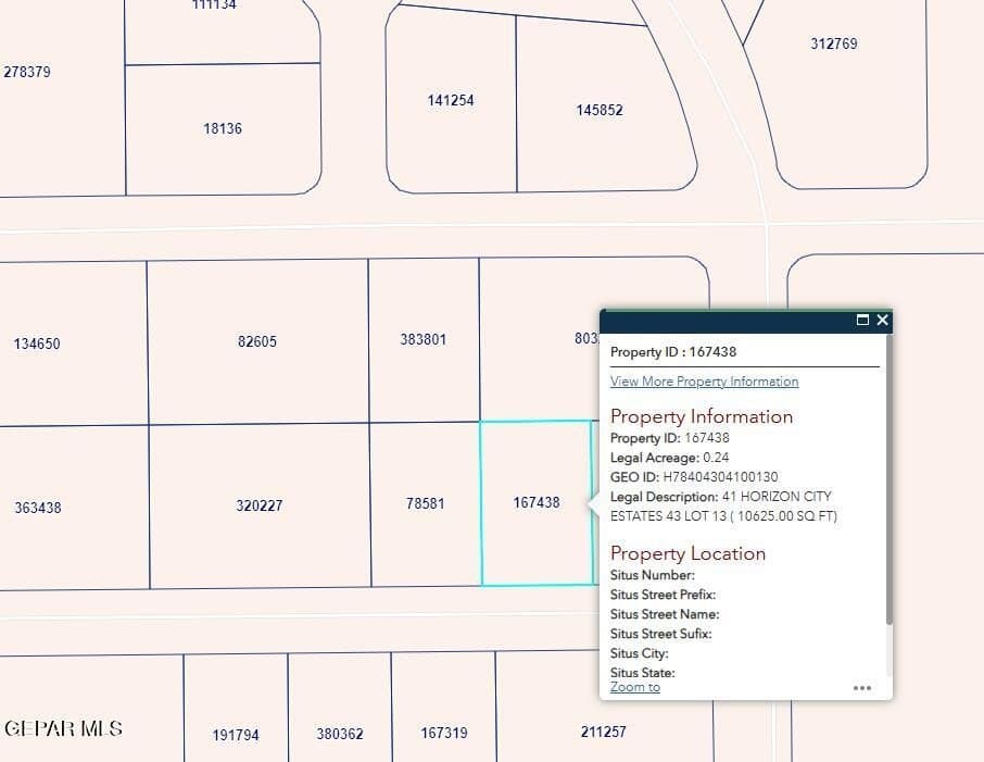 0.24 acres in El Paso County