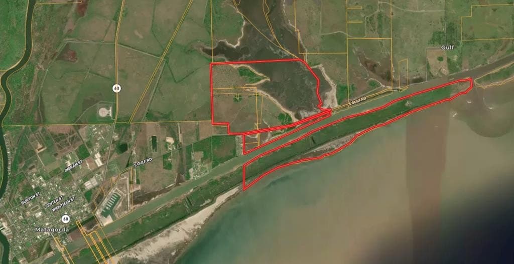 982 acres in Matagorda Area County
