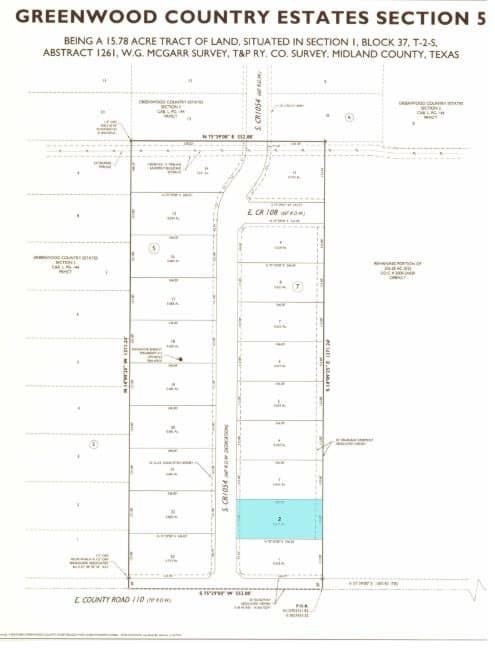 0.63 acres in Midland County
