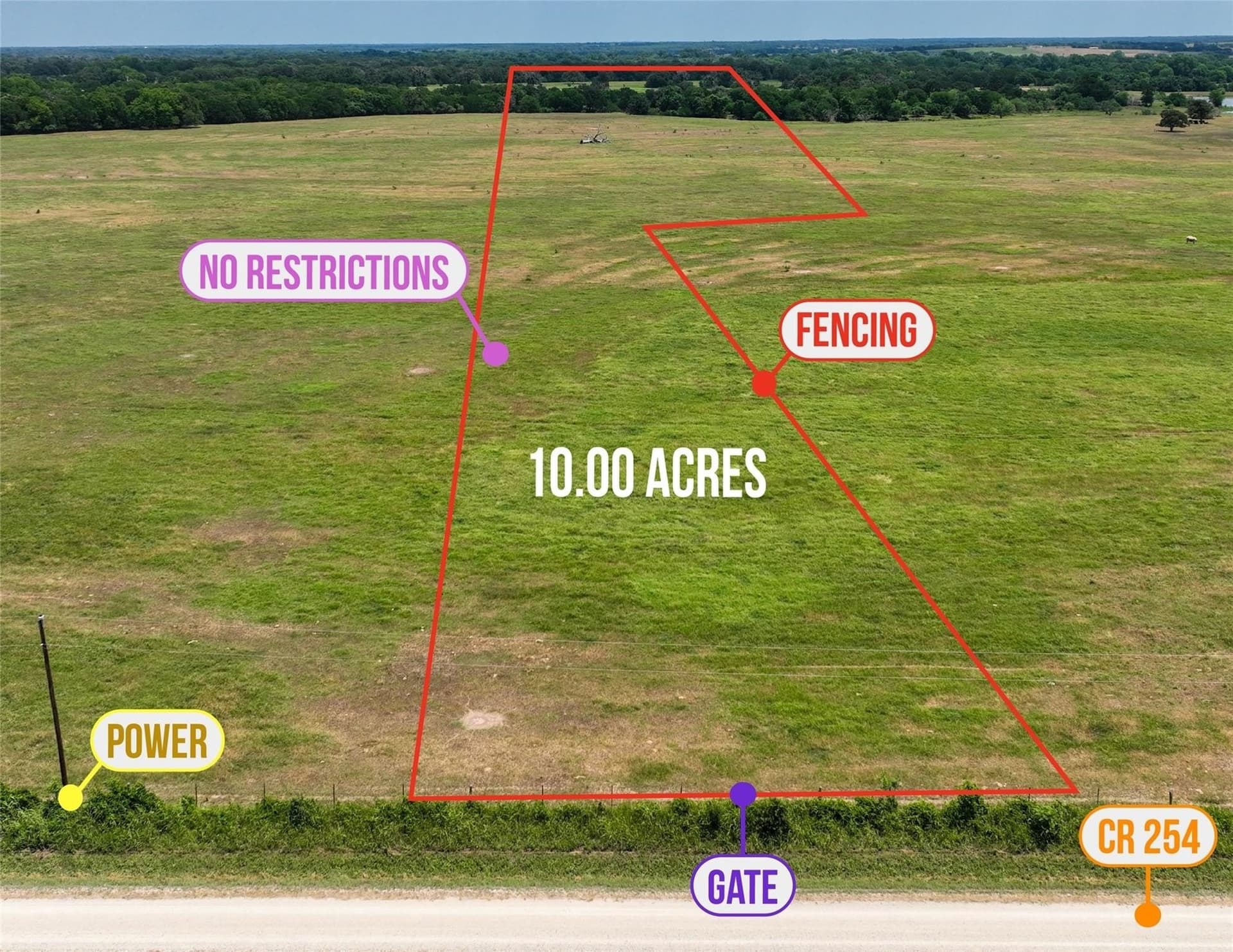 10 acres in Falls County