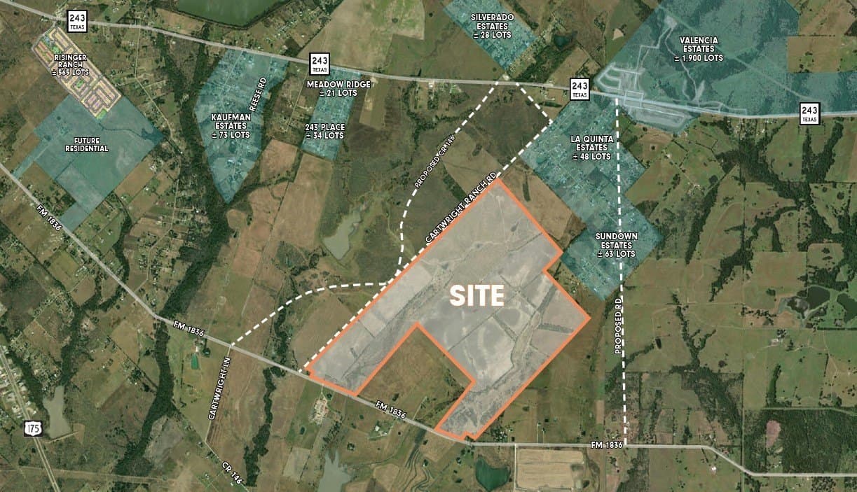 991.17 acres in Kaufman County
