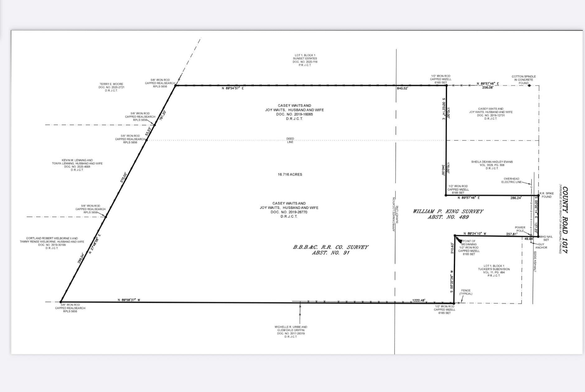 16.72 acres in Johnson County
