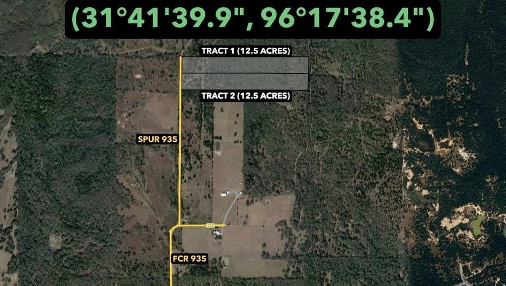 12.5 acres in Freestone County