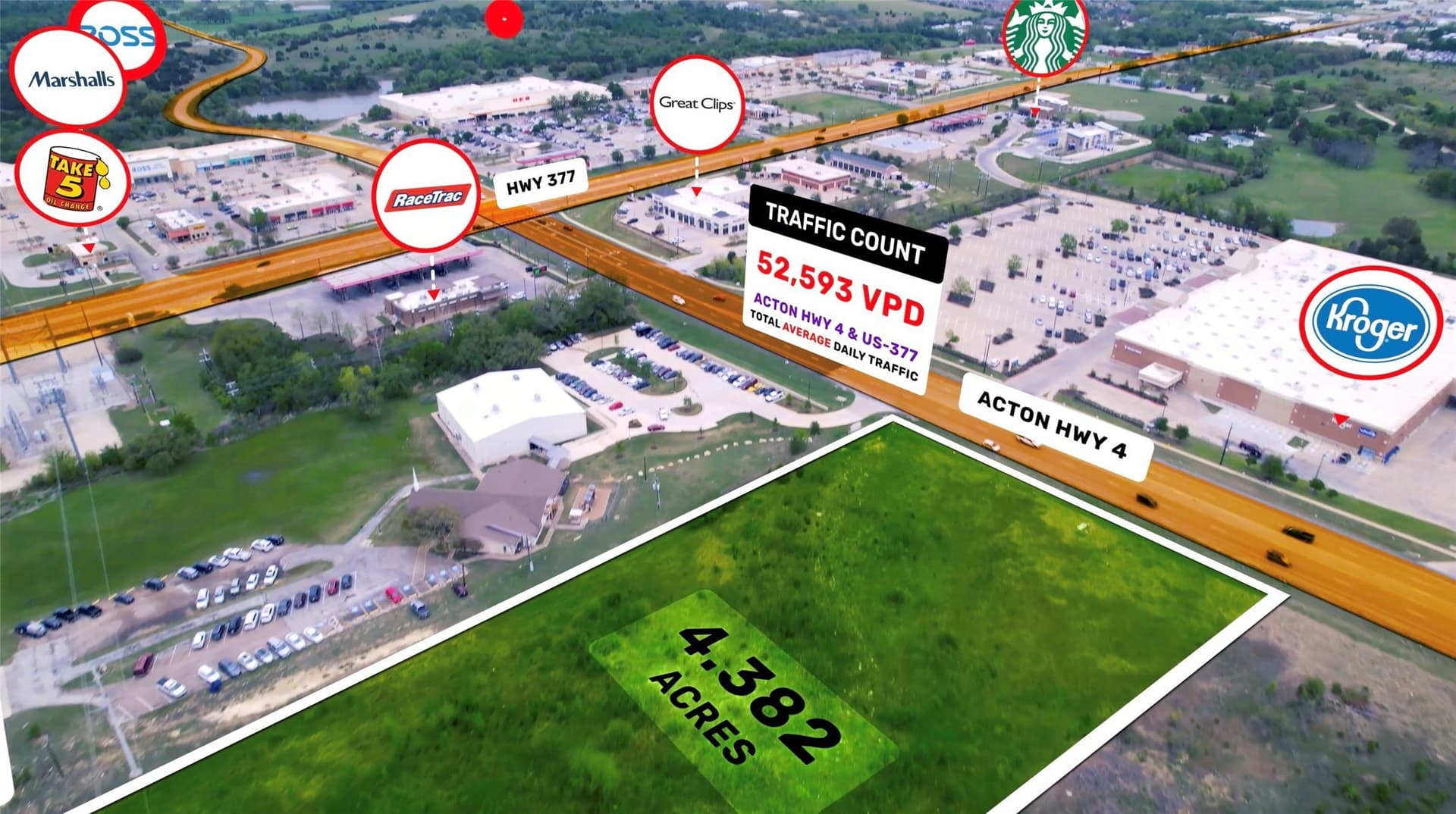4.38 acres in Hood County