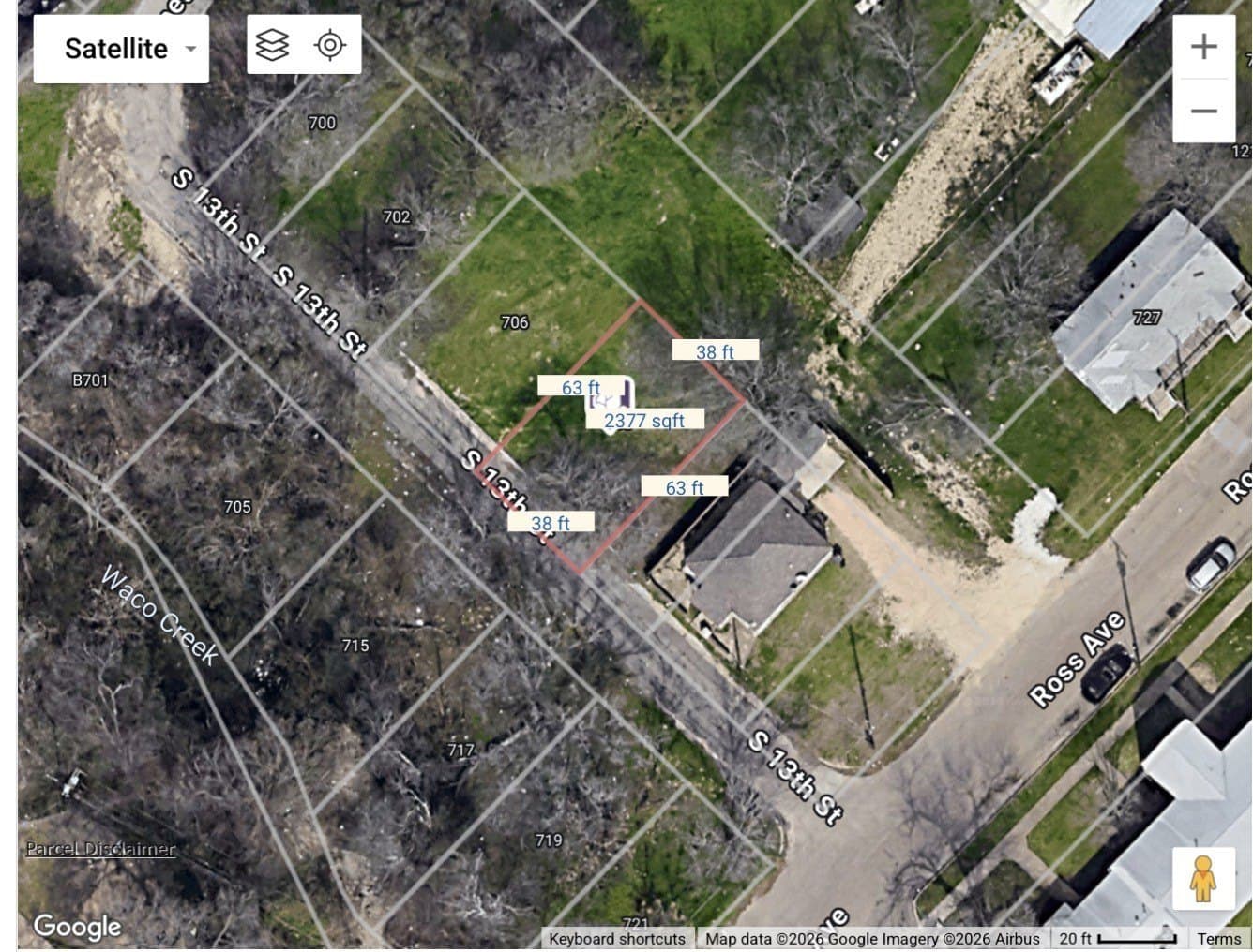 0.05 acres in McLennan County
