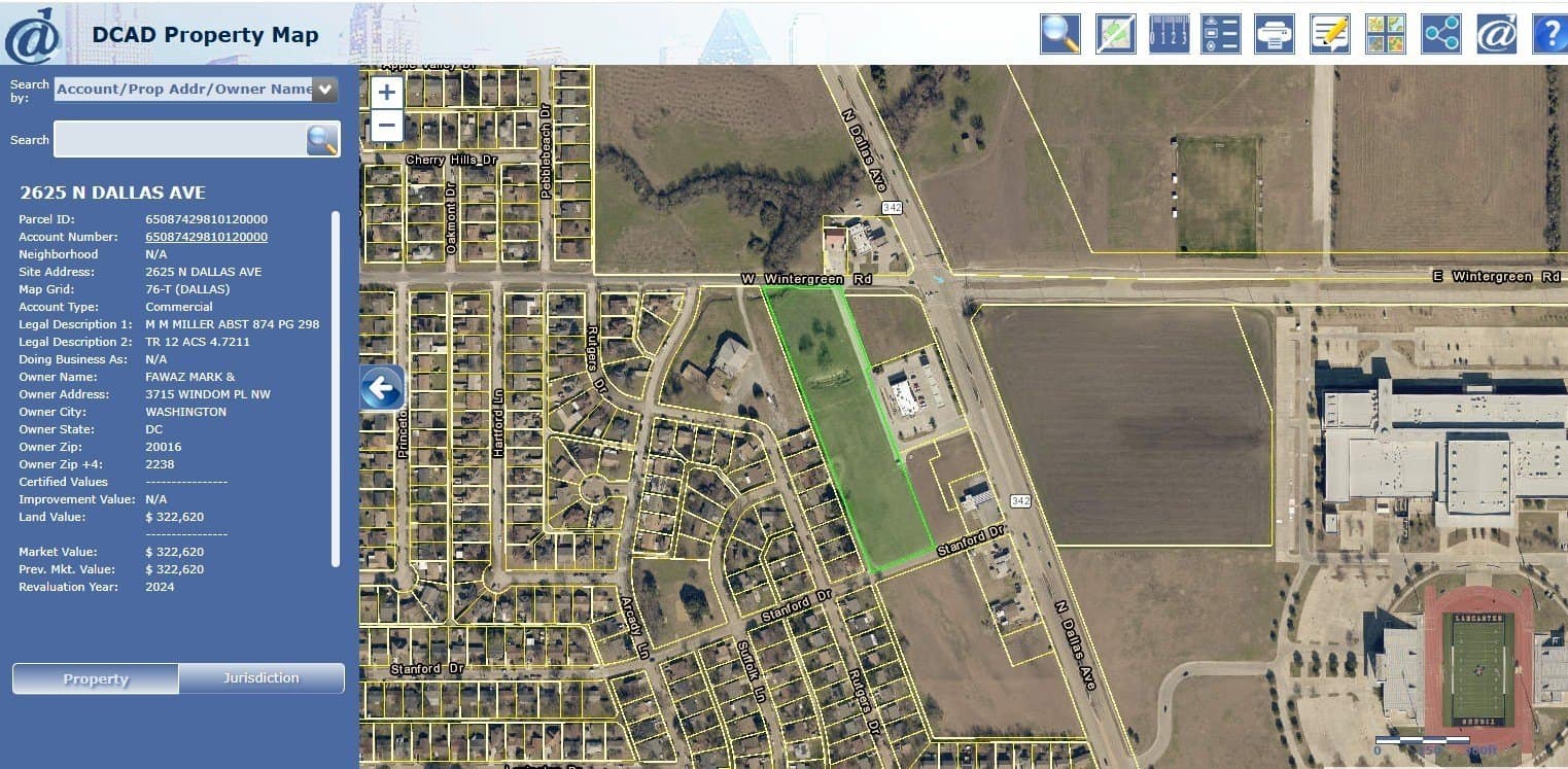 4.93 acres in Dallas County