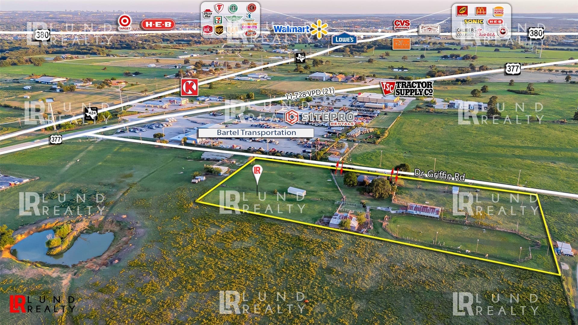 5.55 acres in Denton County