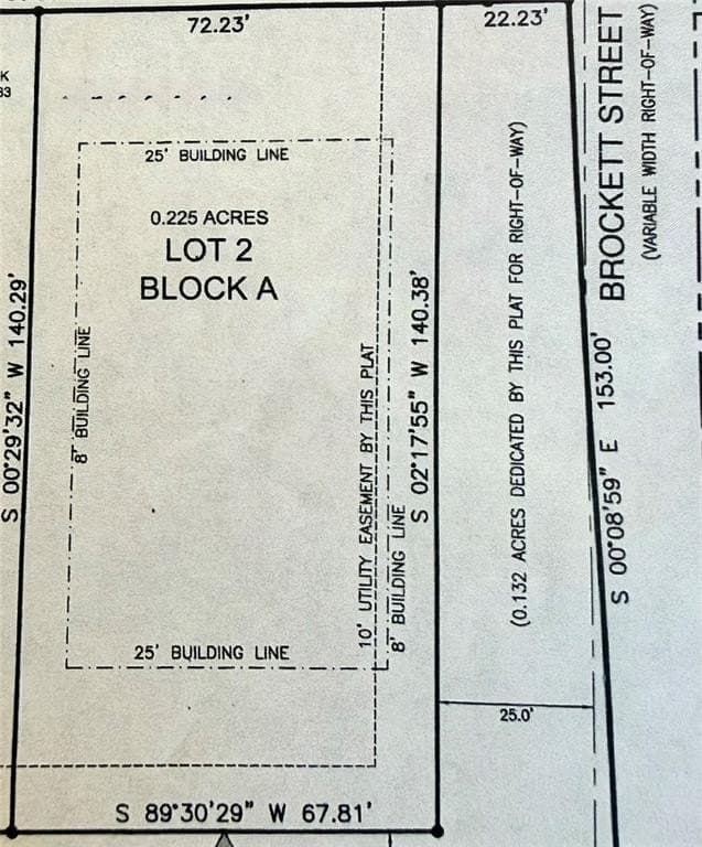 0.23 acres in Denton County