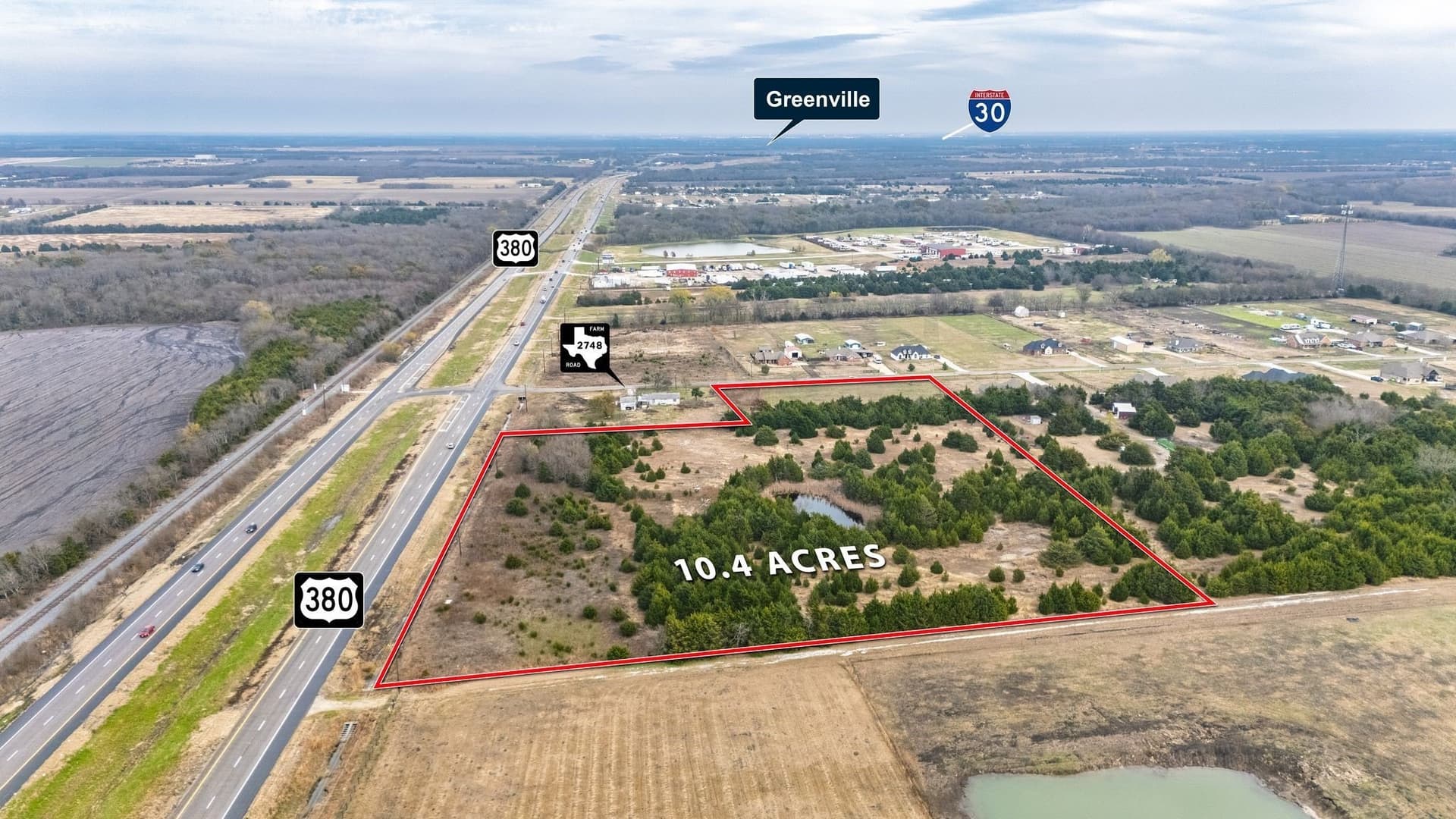10.4 acres in Hunt County