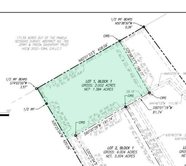 2 acres in Johnson County