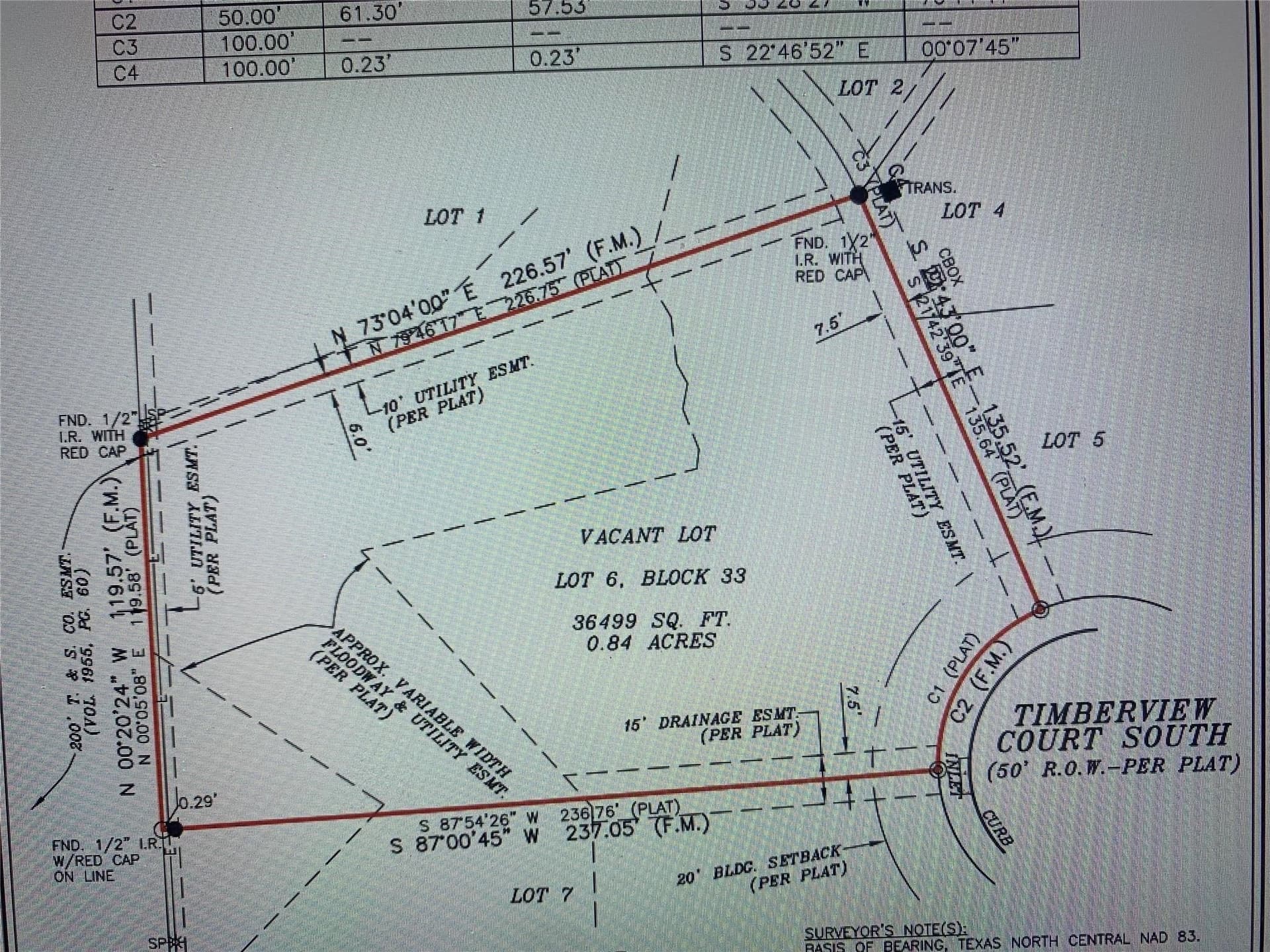 0.46 acres in Tarrant County
