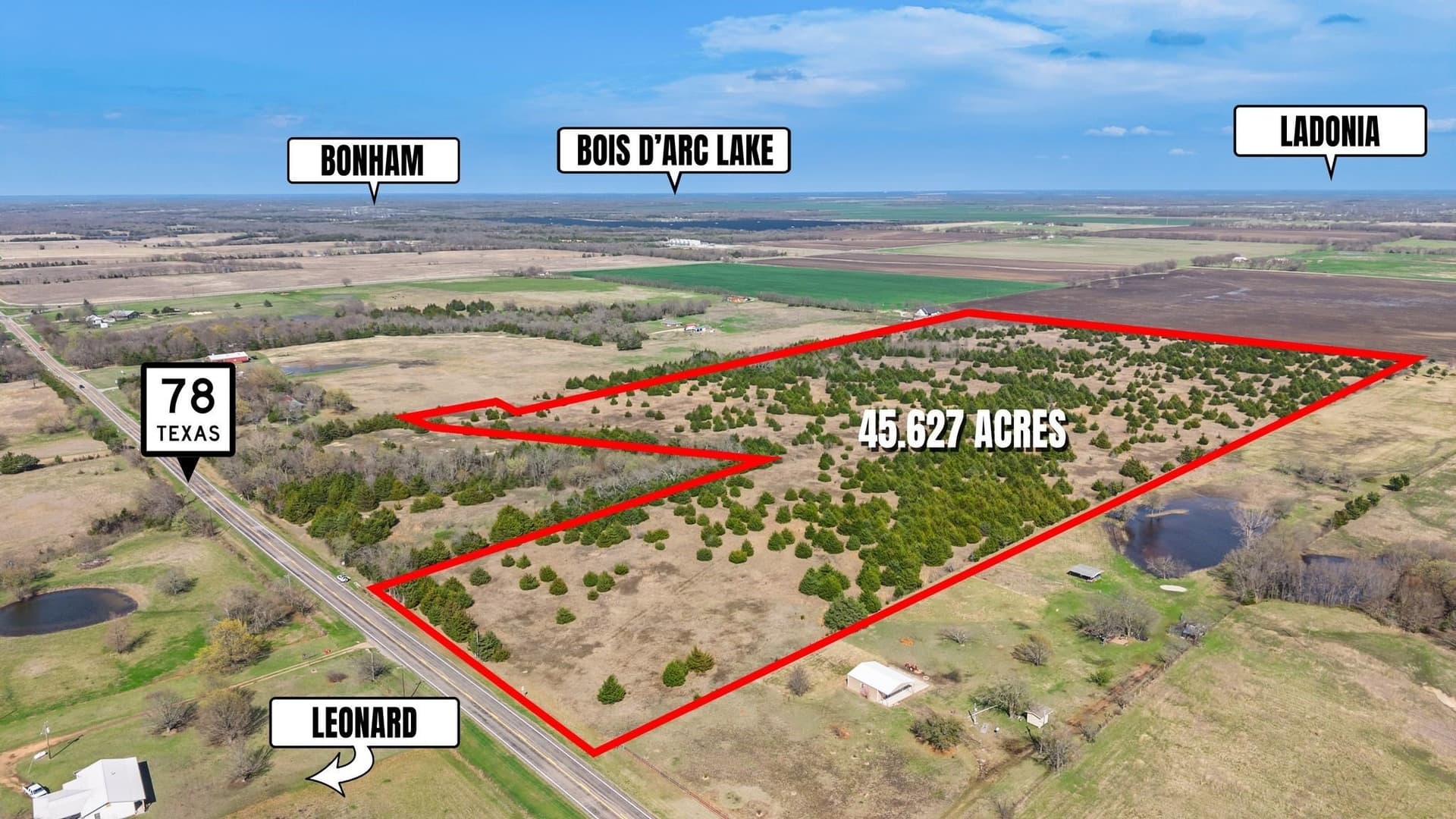 45.63 acres in Fannin County