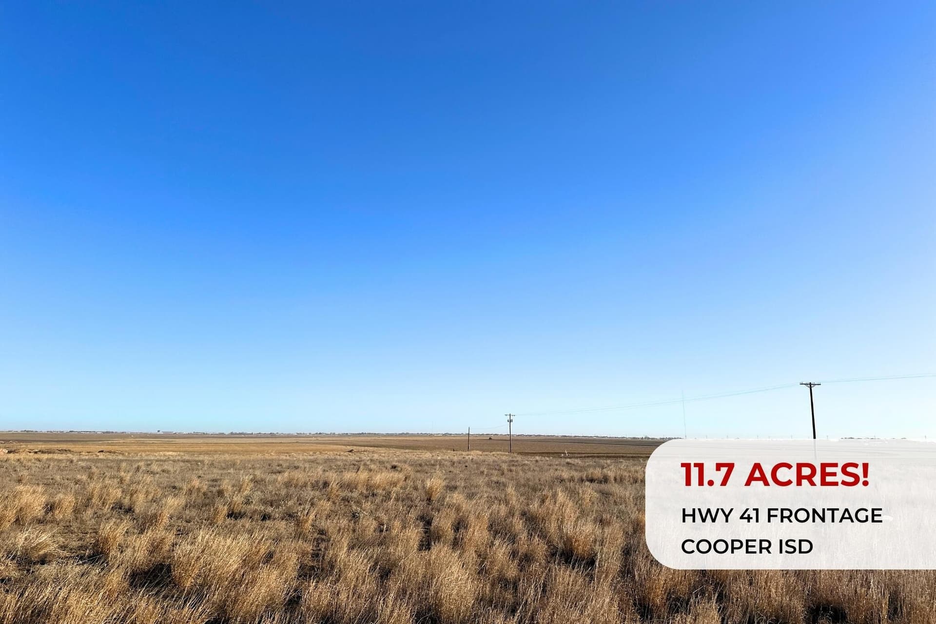 11.71 acres in Lubbock County