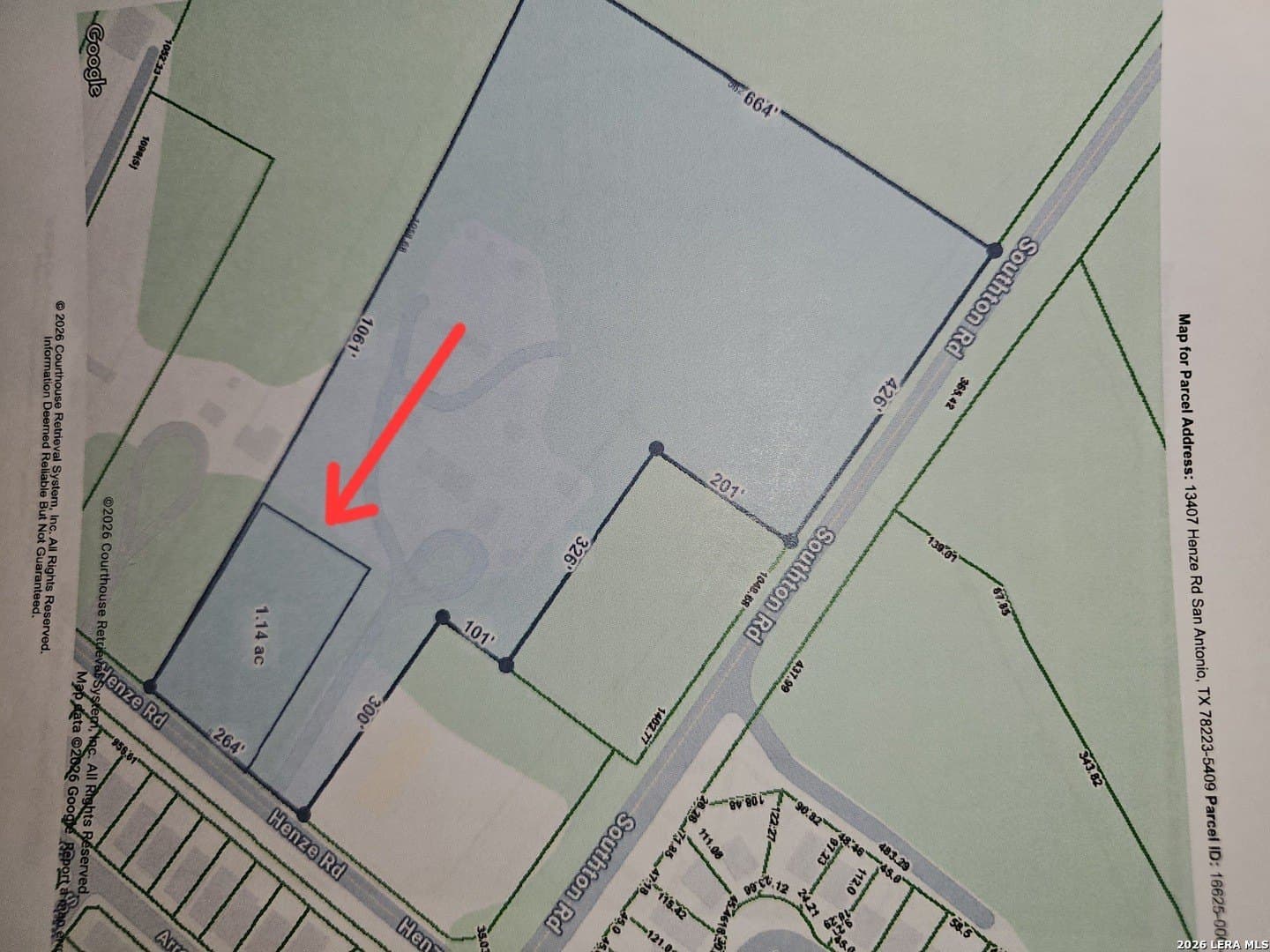 1.25 acres in Bexar County