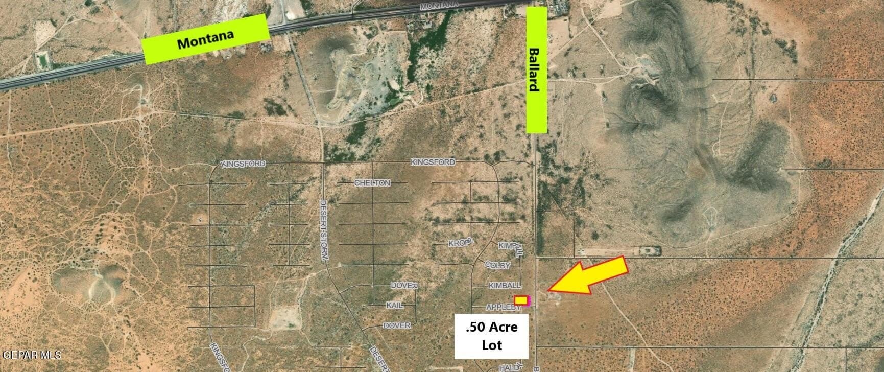 0.5 acres in El Paso County