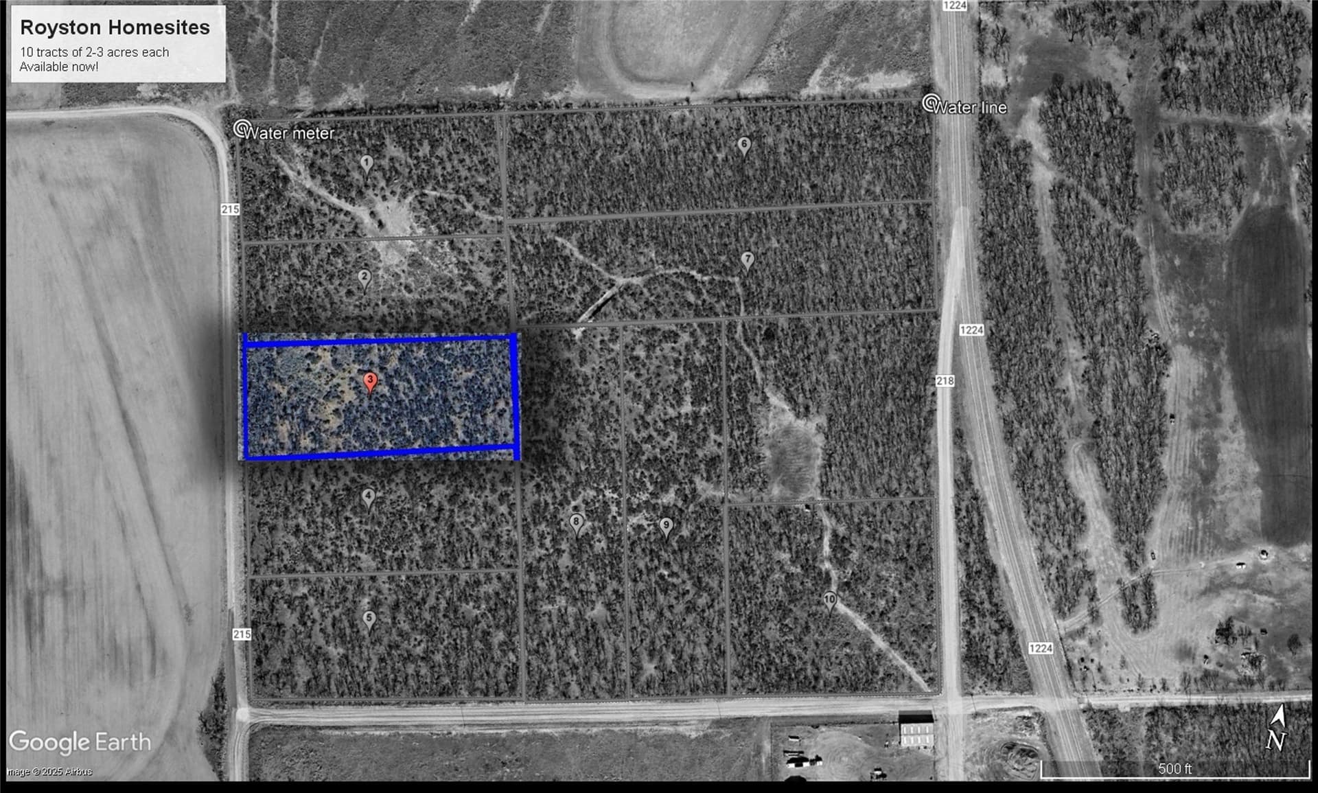2.5 acres in Fisher County