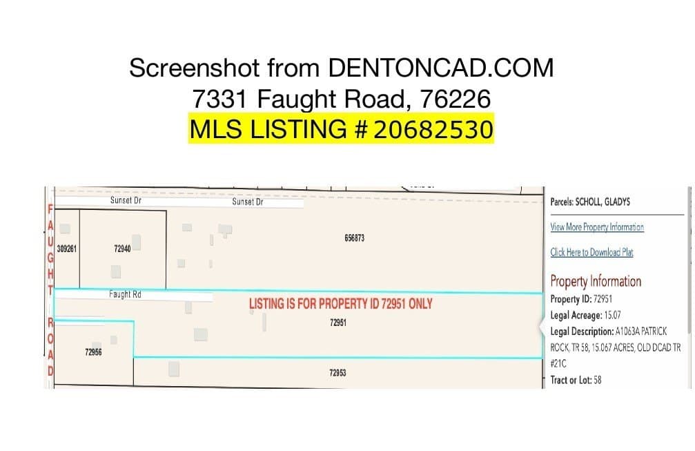 15.07 acres in Denton County featured view