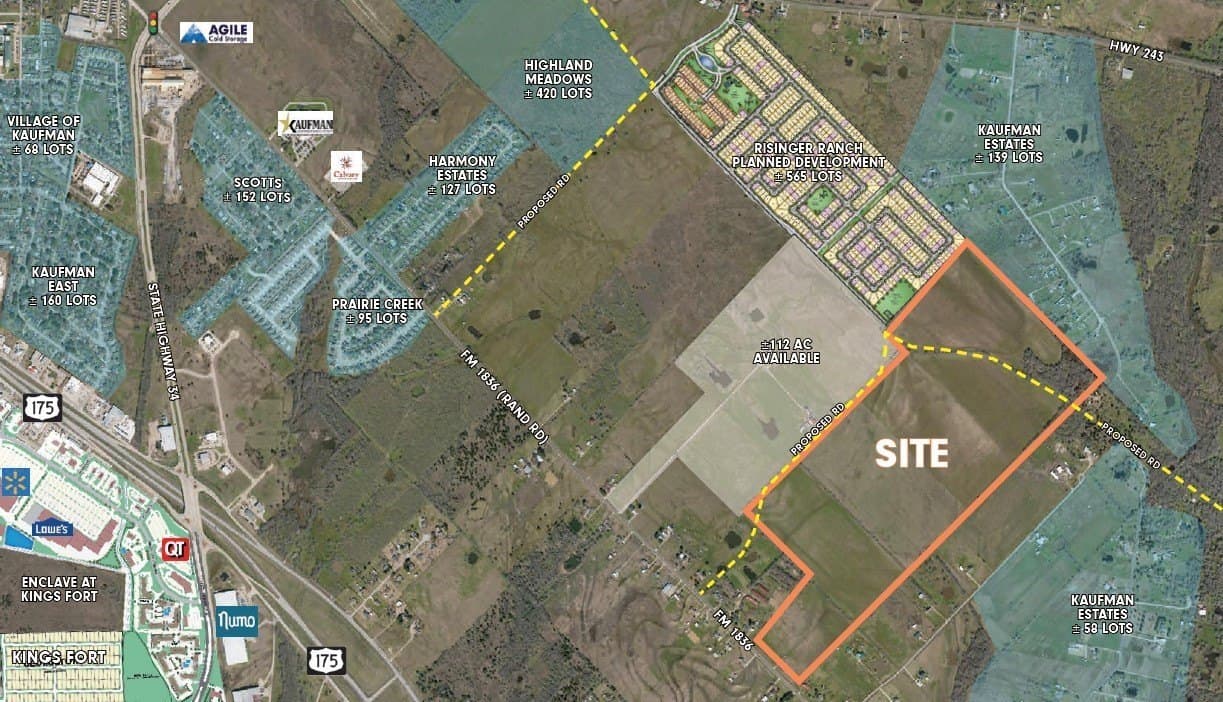 201.04 acres in Kaufman County