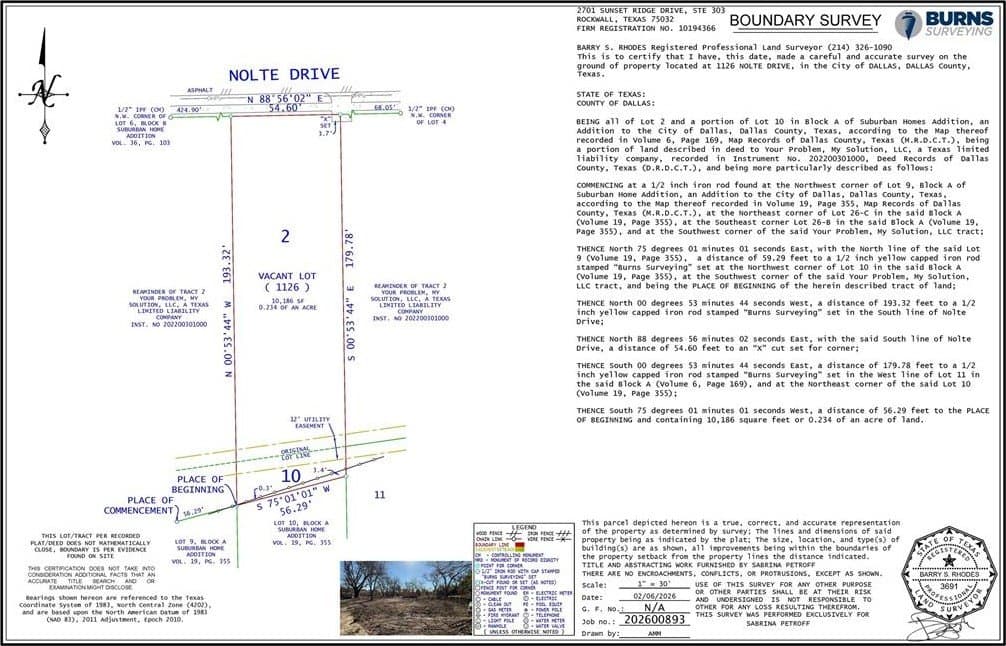 0.23 acres in Dallas County