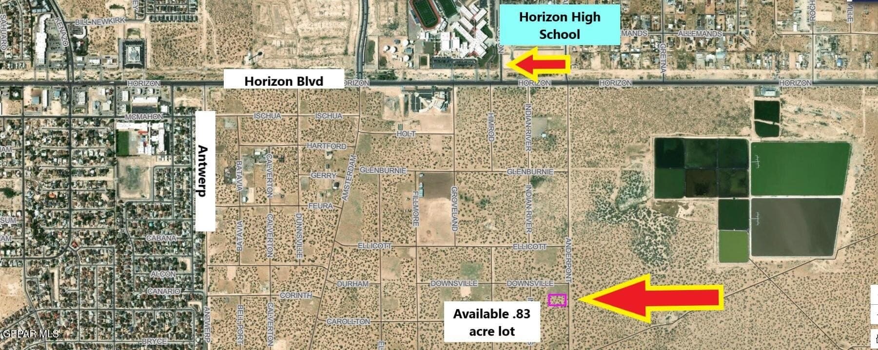 0.83 acres in El Paso County