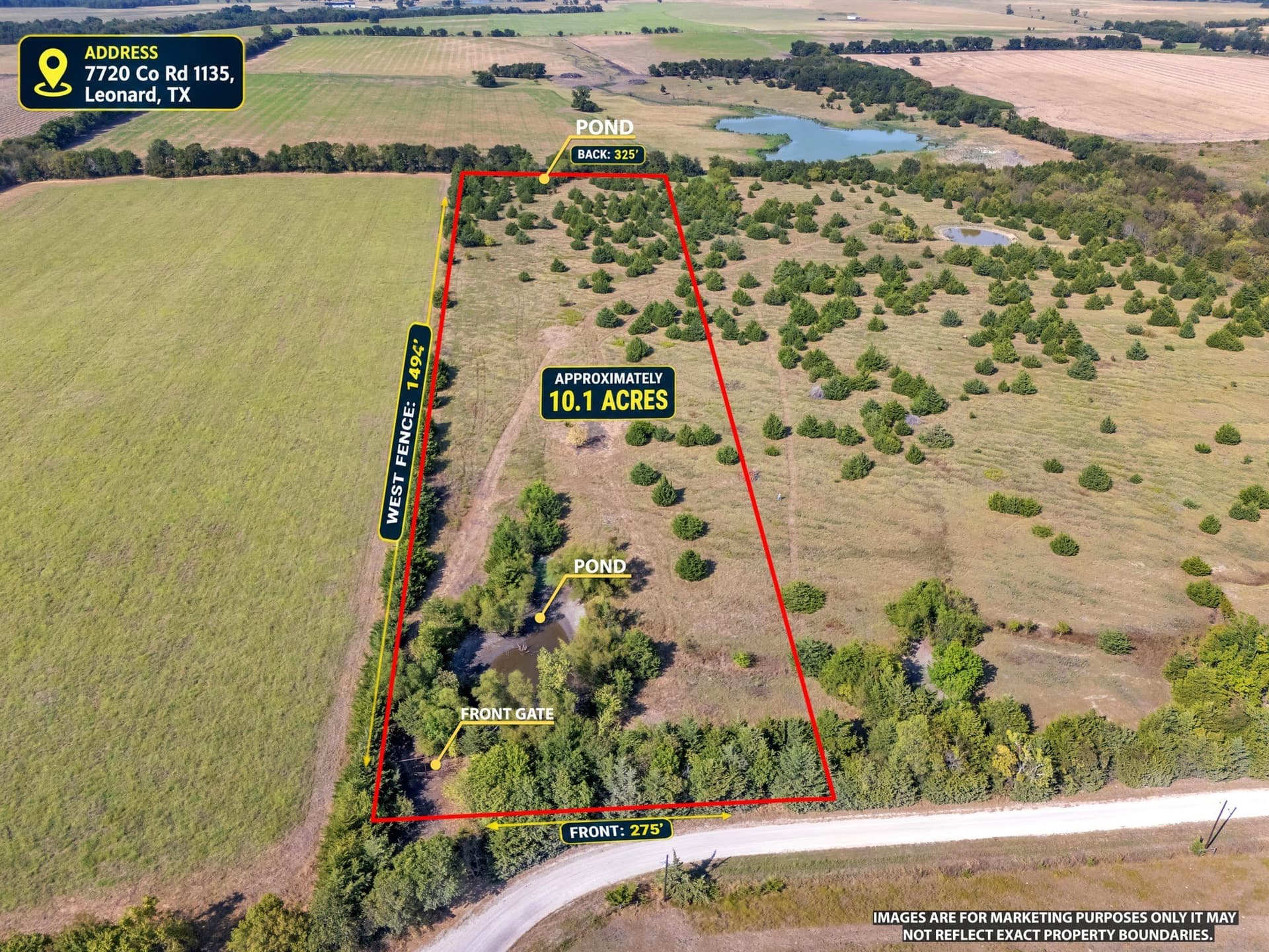 10.1 acres in Hunt County