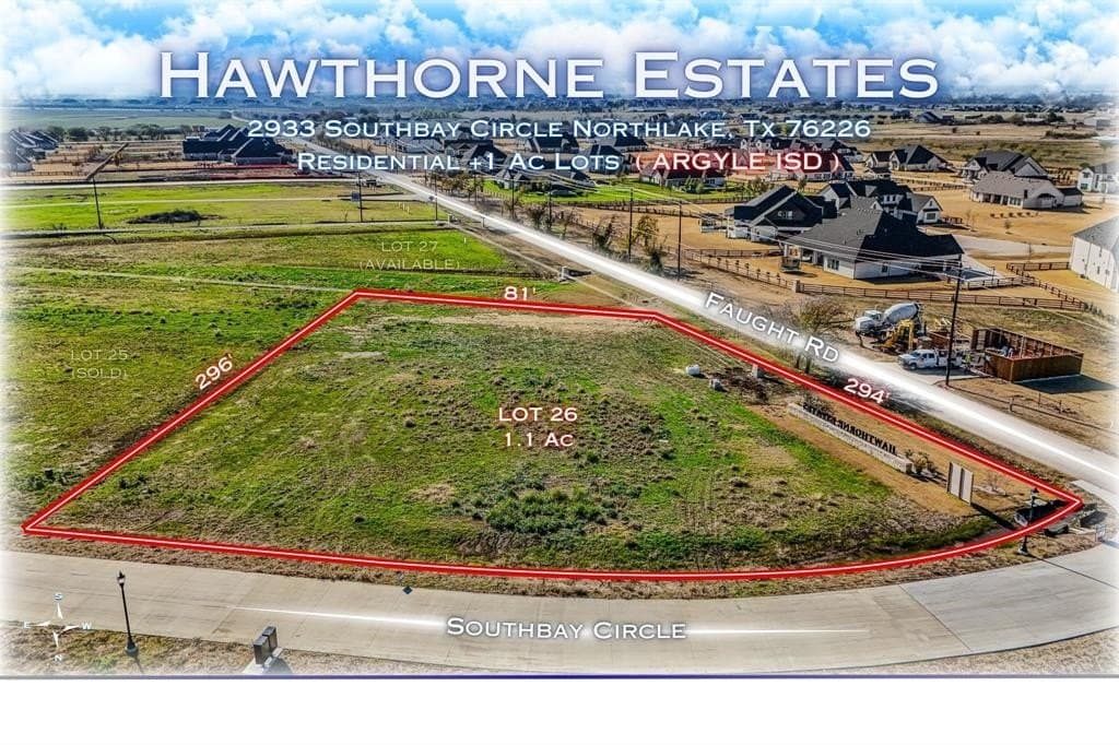 1.1 acres in Denton County