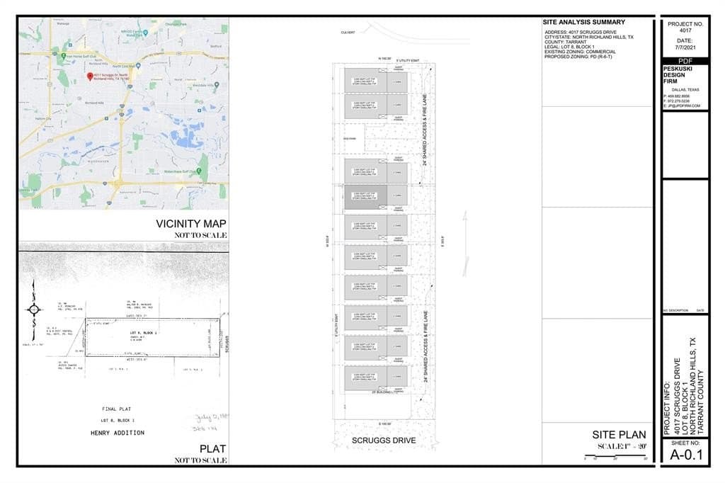 0.8 acres in Tarrant County