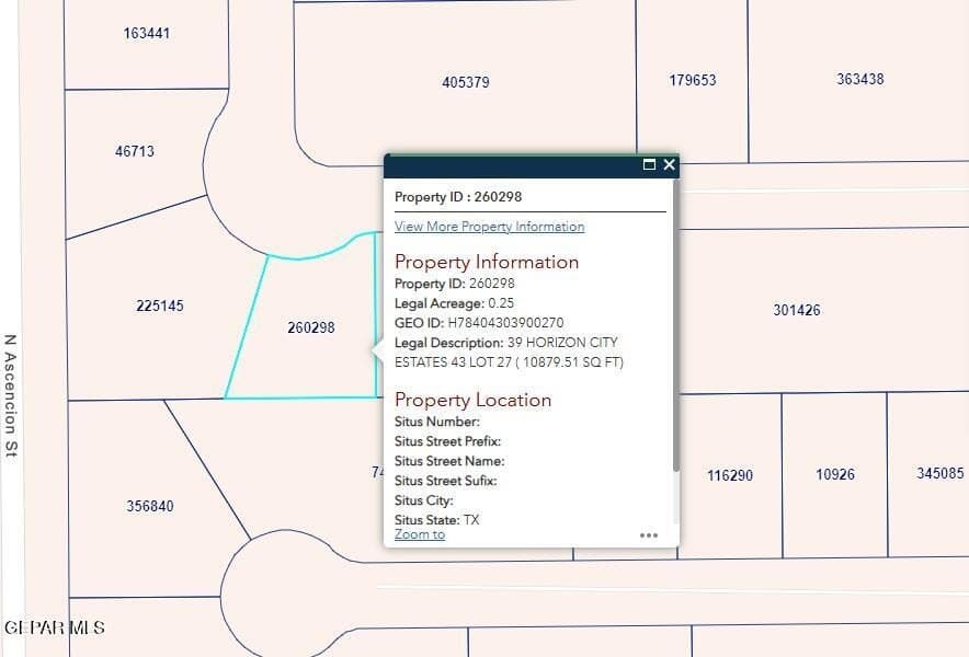 0.25 acres in El Paso County