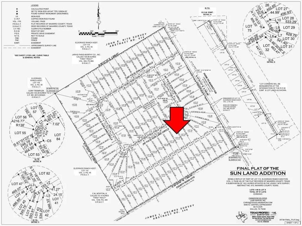 1.07 acres in Navarro County