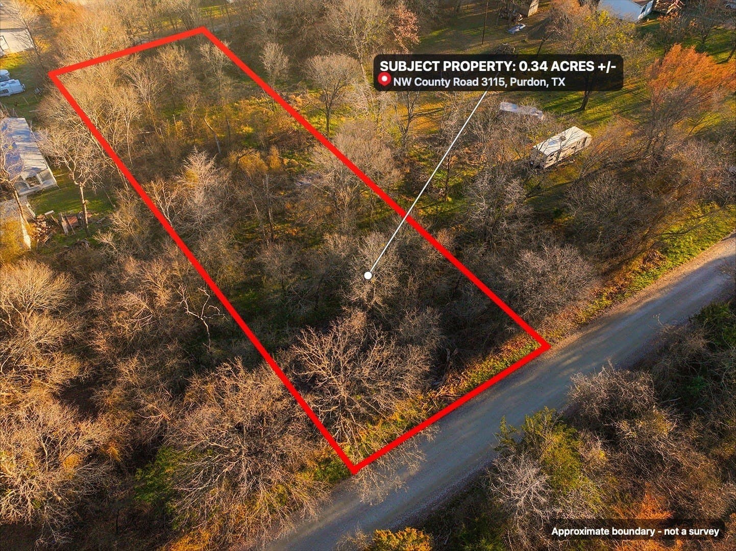 0.34 acres in Navarro County
