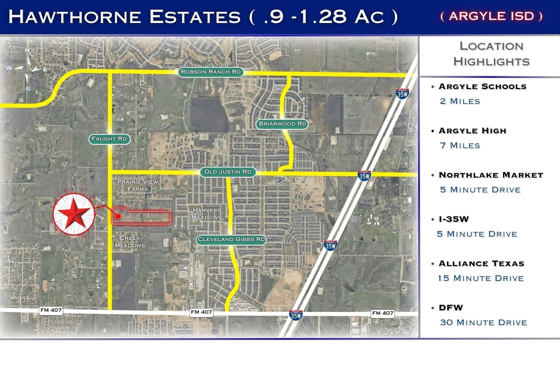 1.14 acres in Denton County featured view