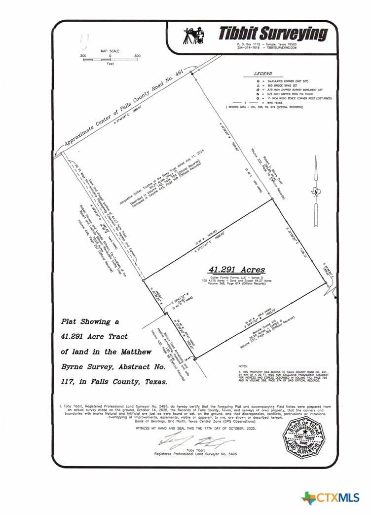 41 acres in Falls County