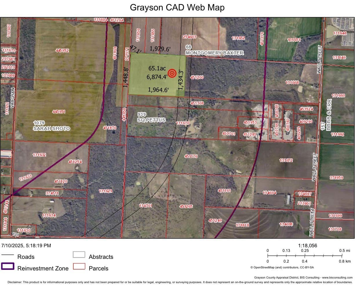 65 acres in Grayson County