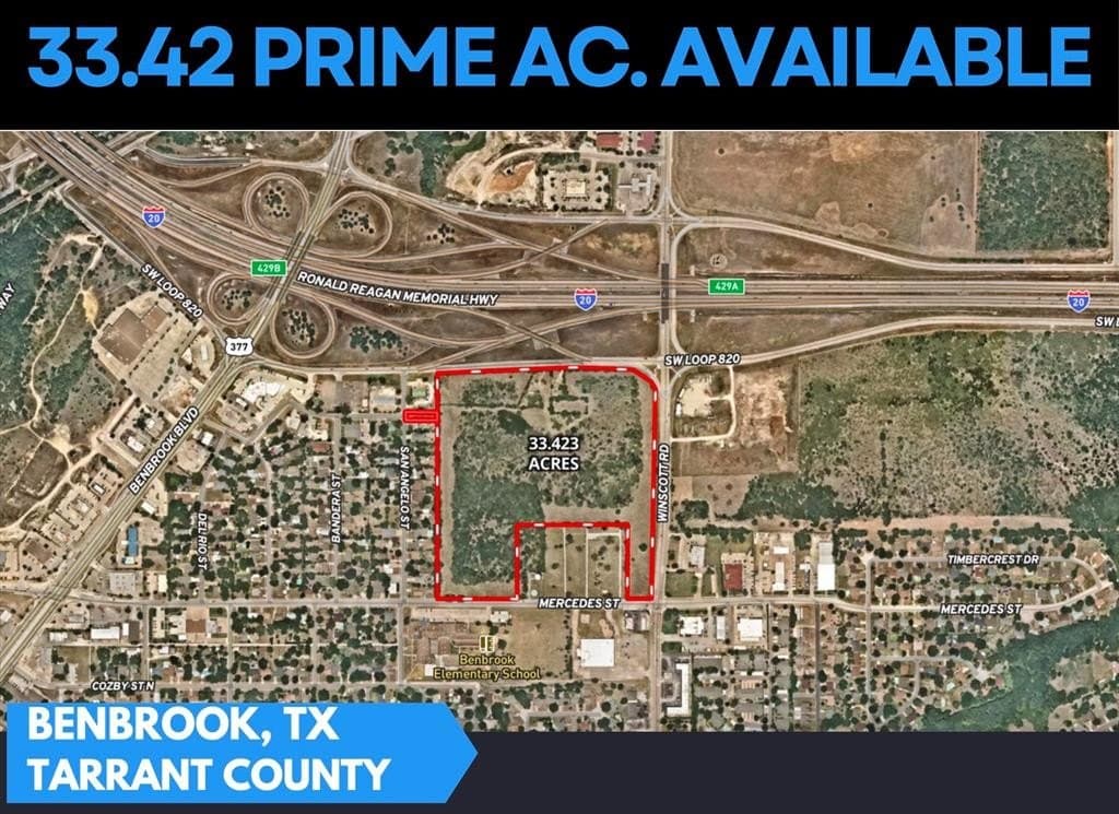 33.42 acres in Tarrant County