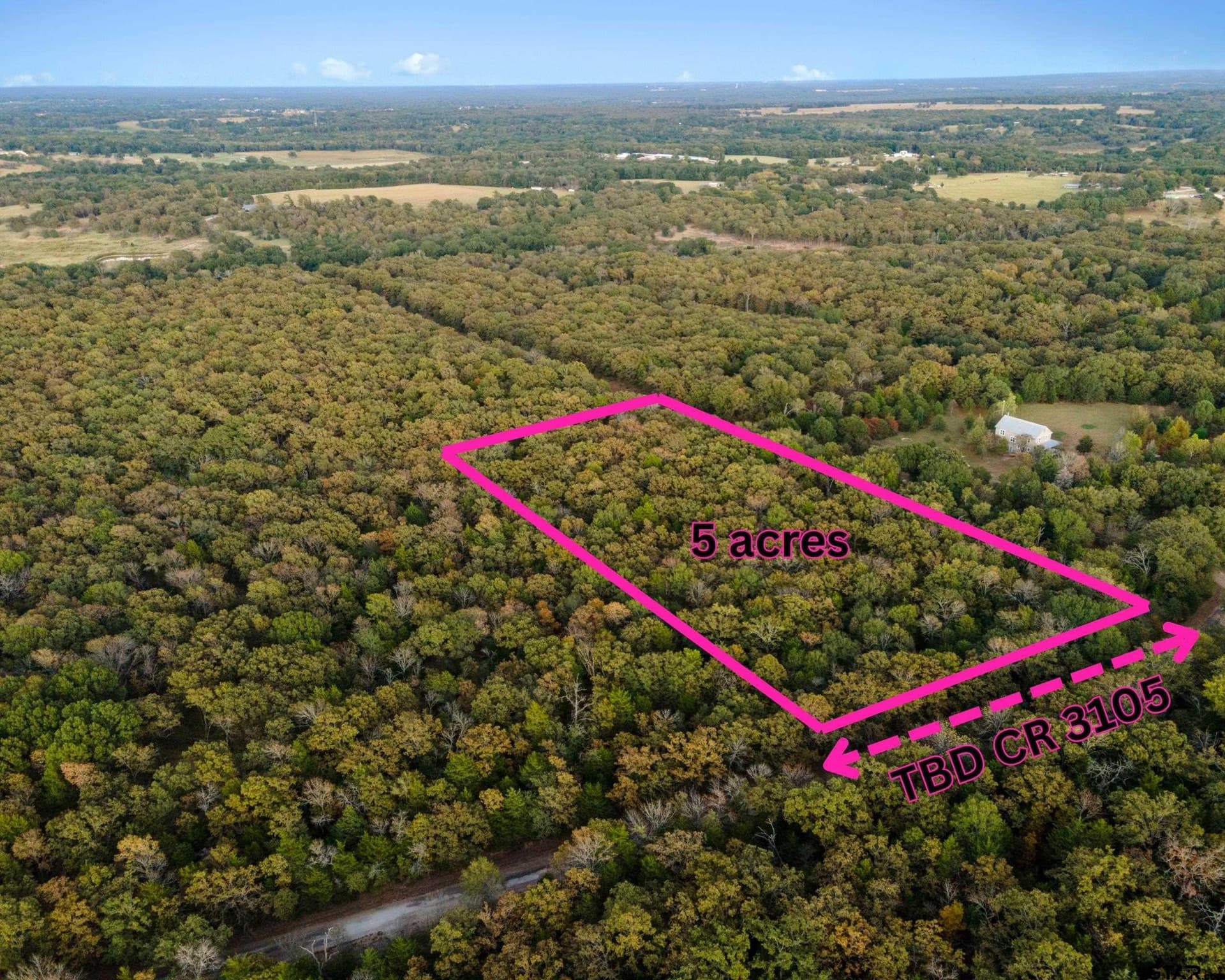 5 acres in Van Zandt County