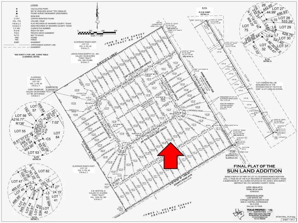 1.07 acres in Navarro County