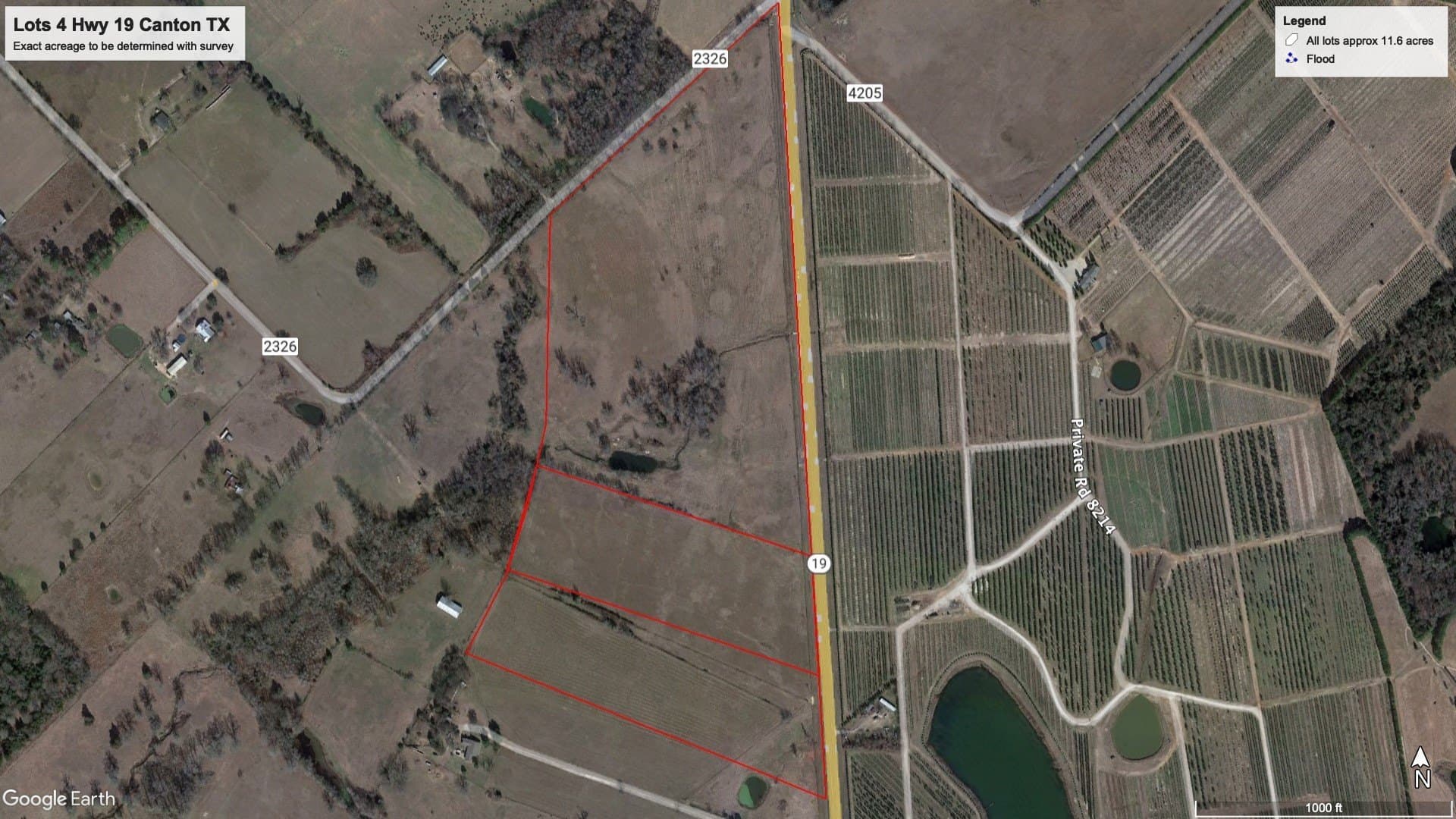 11.6 acres in Van Zandt County