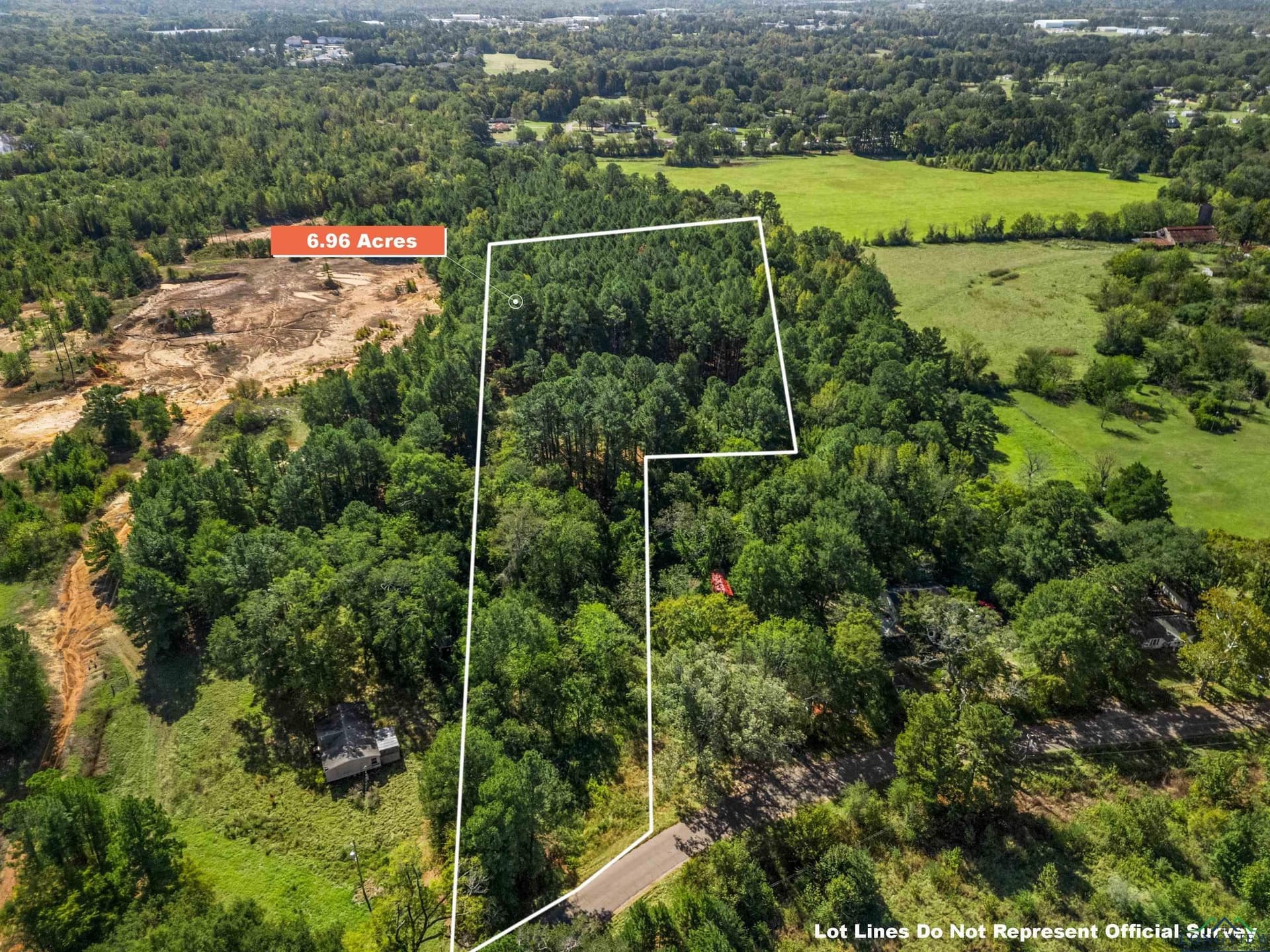 6.96 acres in Gregg County