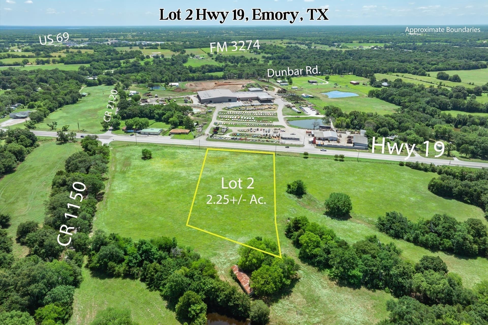 2.25 acres in Rains County