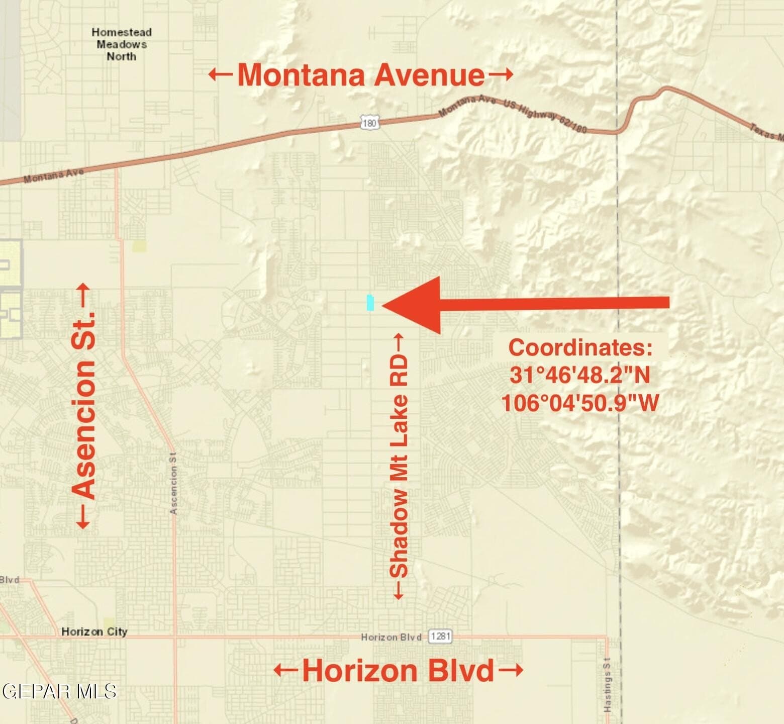 10 acres in El Paso County