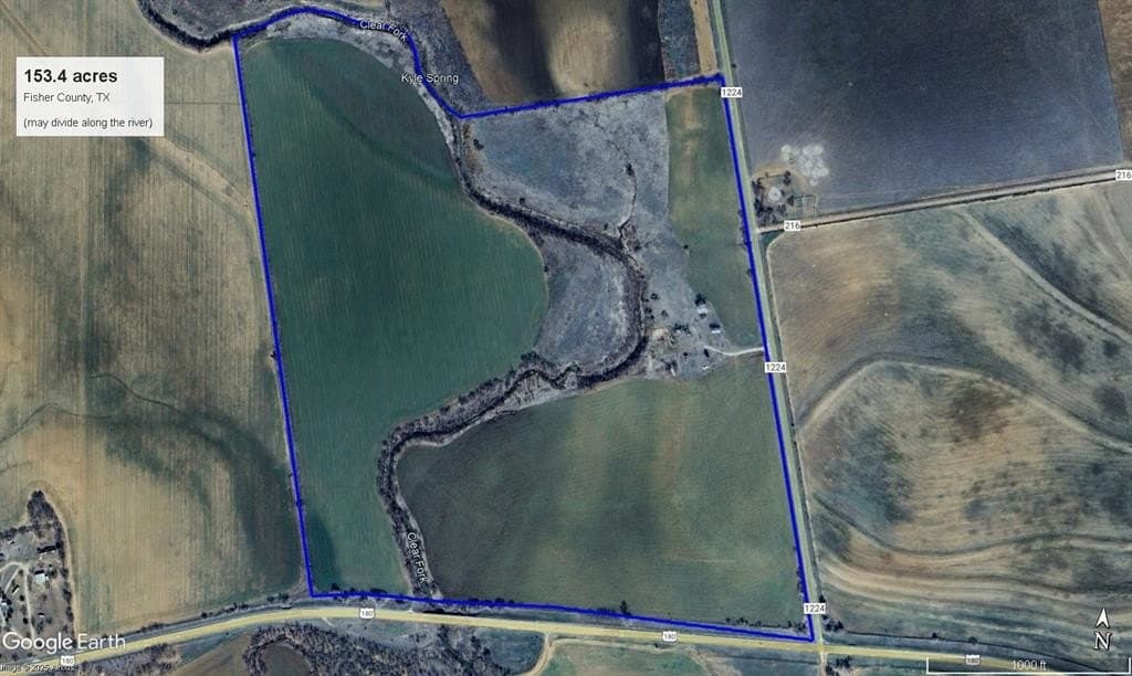 153.4 acres in Fisher County