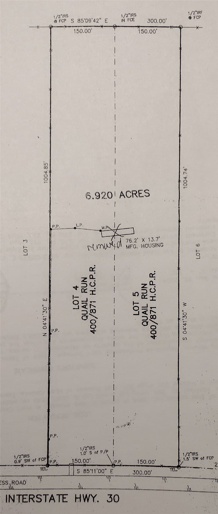 6.91 acres in Hunt County