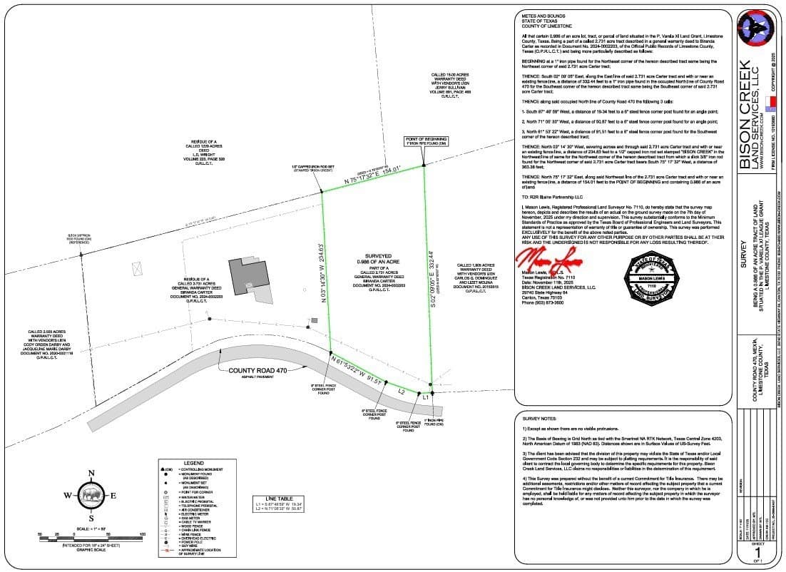 0.99 acres in Limestone County featured view