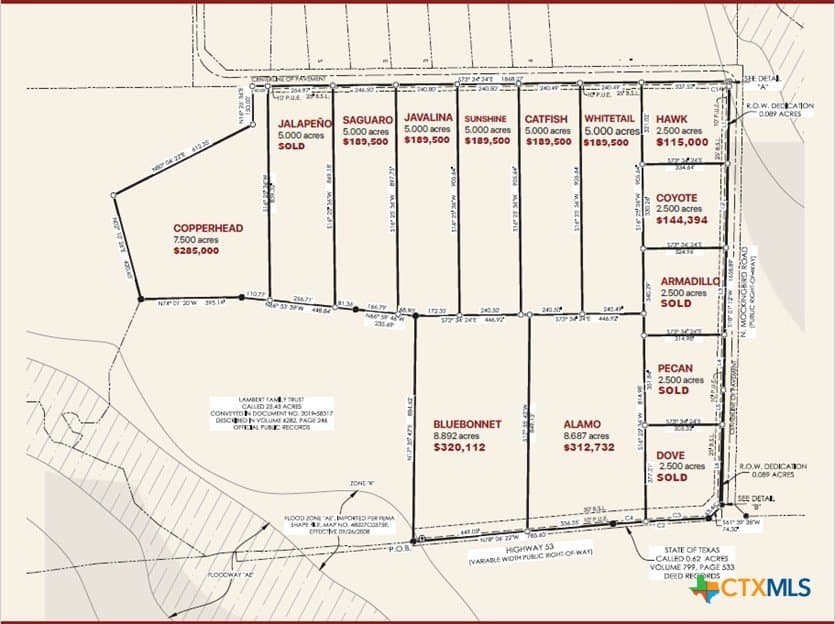 7.5 acres in Bell County featured view