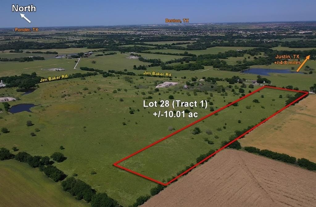 10.01 acres in Denton County