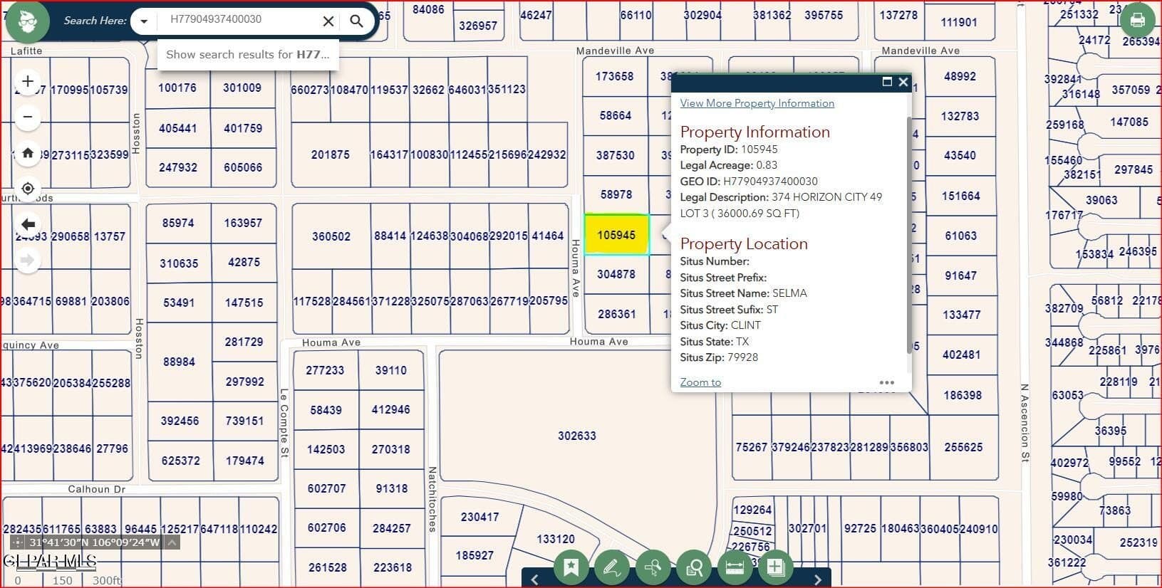 0.83 acres in El Paso County