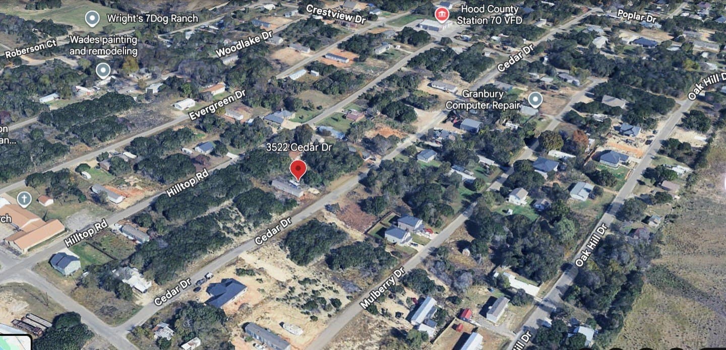 0.03 acres in Hood County