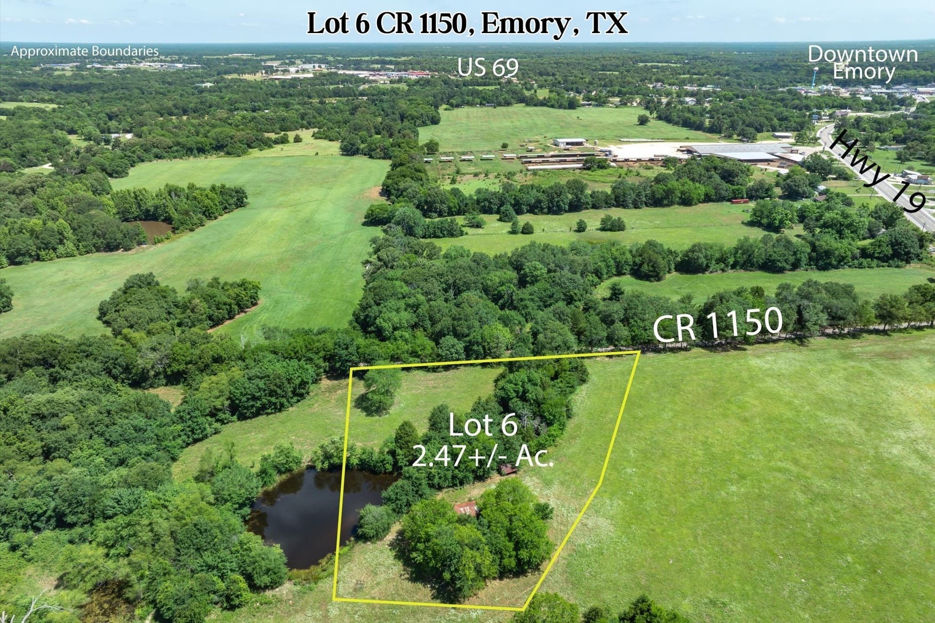 2.47 acres in Rains County