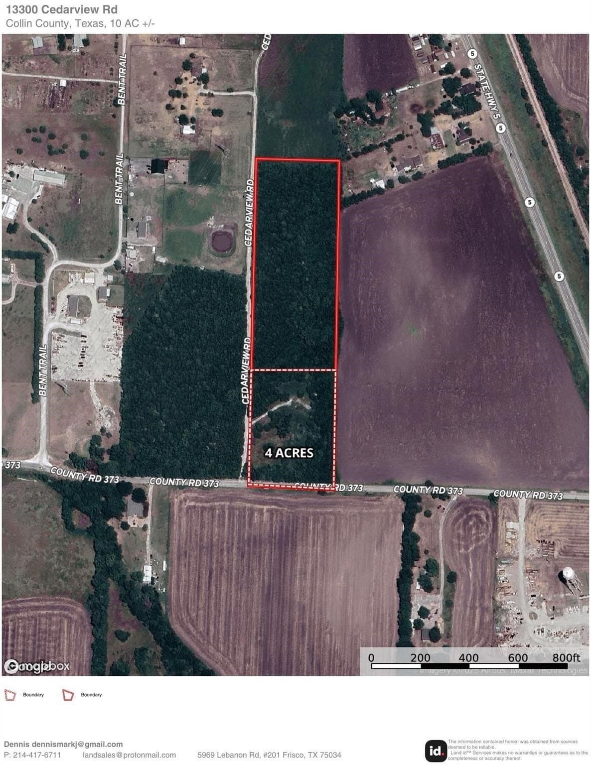 10.25 acres in Collin County