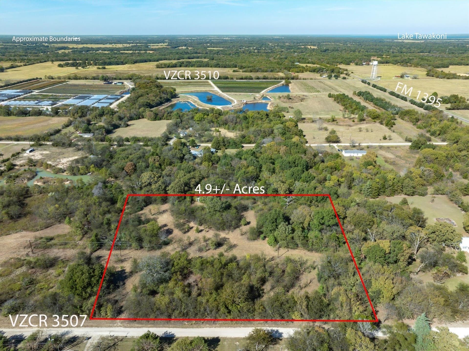 4.98 acres in Van Zandt County
